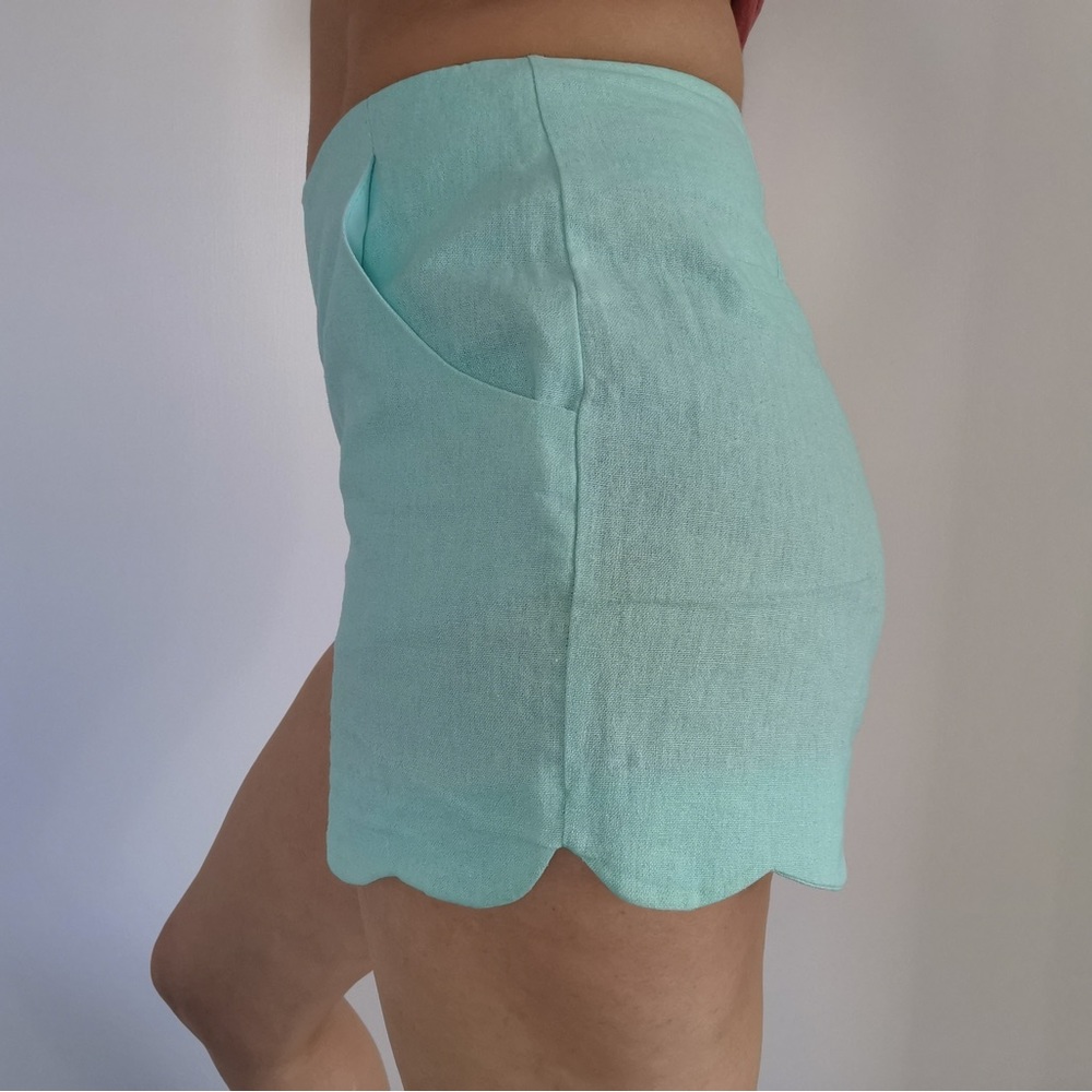 ASOS Women's Shorts Size UK 10 Mint Linen Blend with Pockets! - Picture 2 of 7